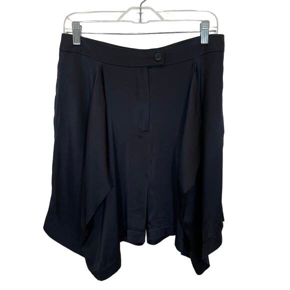 Vivienne Westwood Vintage Silk‎ Dressy Shorts Black Drape Made in Italy 42 US 6